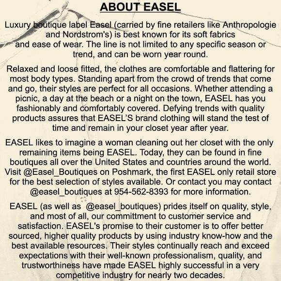 EASEL "Desert Flower" Xtra Full Comfy Linen-Look Embroidered Tunic Dress Pockets - Picture 15 of 15